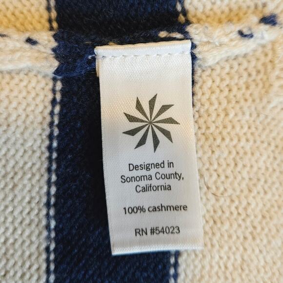 Athleta Cashmere Sweater Backcountry Striped Sweater XSmall - Picture 6 of 8